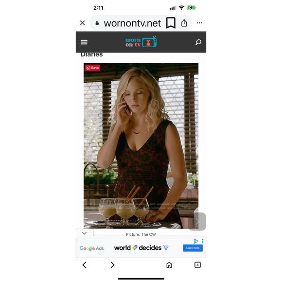 ASO Vampire Diaries Sz 6 Sundress Fit Flare Black Floral Ruching Sleeveless - Picture 2 of 12